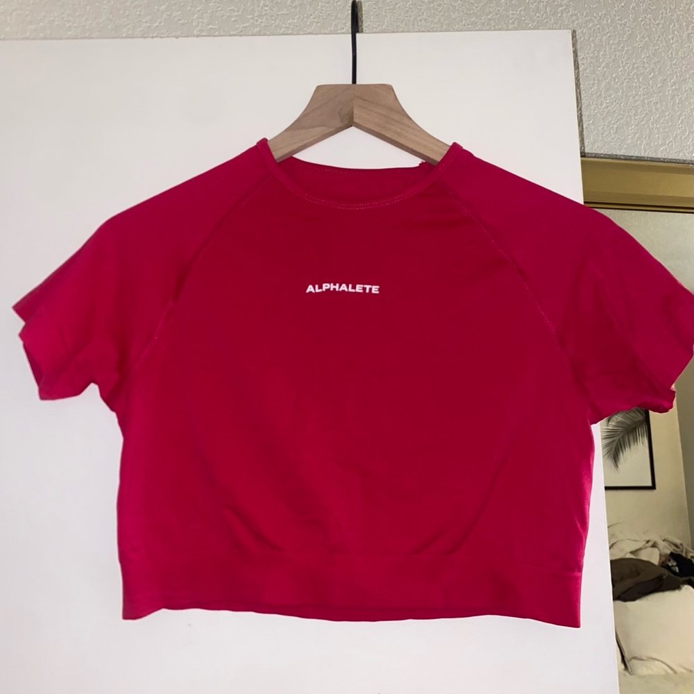 Alphalete Red Crop Top